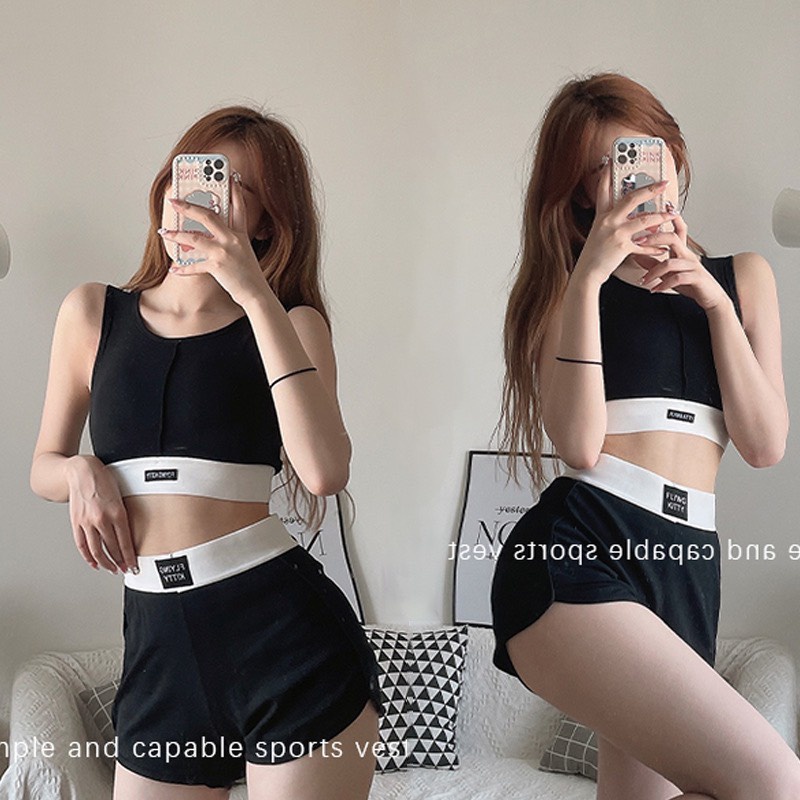 Set Bộ Quần Đùi short Áo balo Thể Thao Nữ  (Đồ Tập Gym, Yoga) - Hàng Nội địa Trung - MITEVA BTTN01