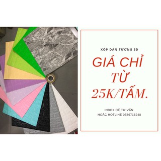 XỐP DÁN TƯỜNG 3D LOẠI SIÊU RẺ(KHO CẦN THƠ) FREE SHIP