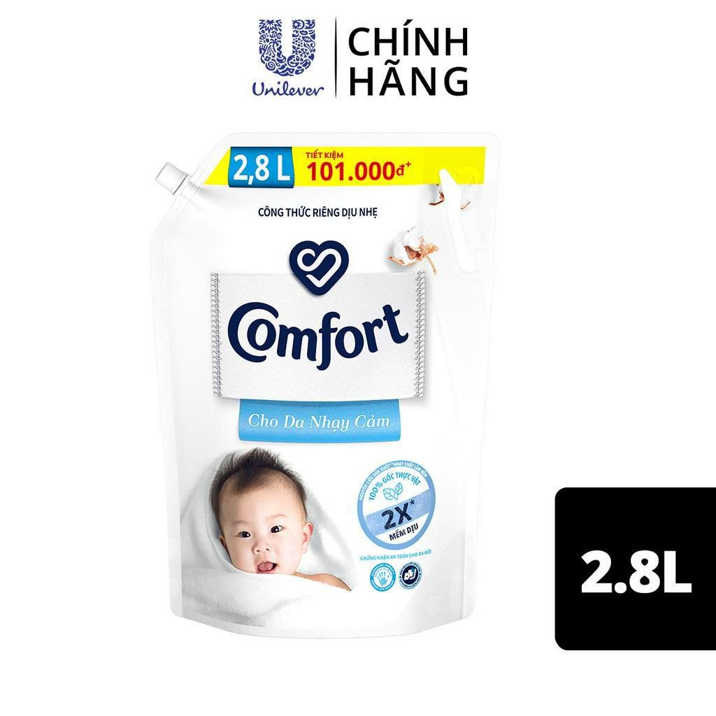 Nước Xả Vải Comfort Cho Da Nhạy Cảm Túi 2.8L