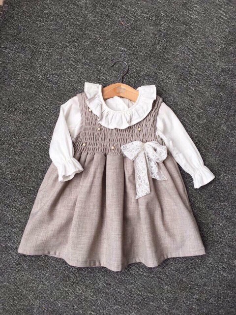 Set váy kèm áo Nanos bé gái Tây Ban Nha