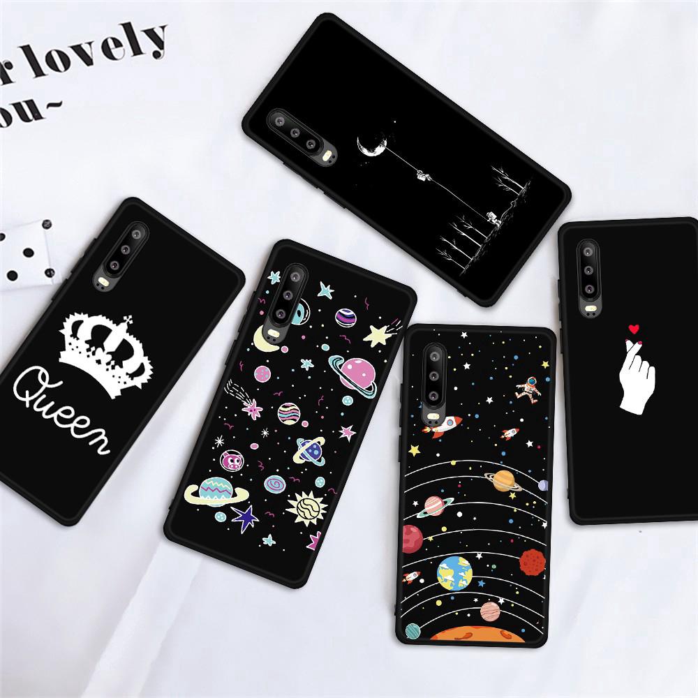 Ốp điện thoại in hình hoạt hình dễ thương cho Huawei P30 pro lite Nova4 P SMART Y7 Pro 2019 Honor 10 Lite P Smart 2019