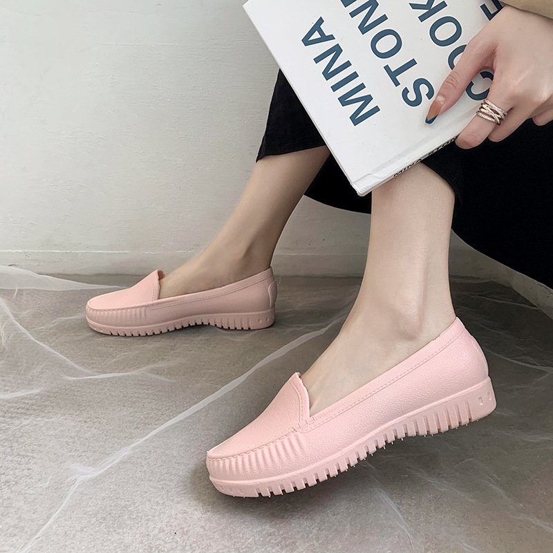 Giày nhựa đi mưa giày búp bê công sở đế mềm siêu nhẹ - GN09