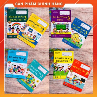 [Bebu123] [CHINH PHỤC LỚP 3] Combo bài tập tuần và đề kiểm tra toán tiếng việt 3 - cả năm (8 quyển) [TD92]