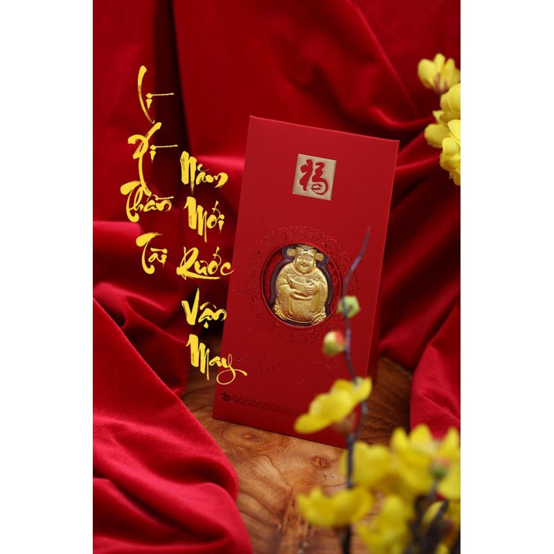 Bao Lì Xì Thần Tài May Mắn Cát Tường – Quà Tết Ý Nghĩa 2021 - Lì Xì Tài Lộc