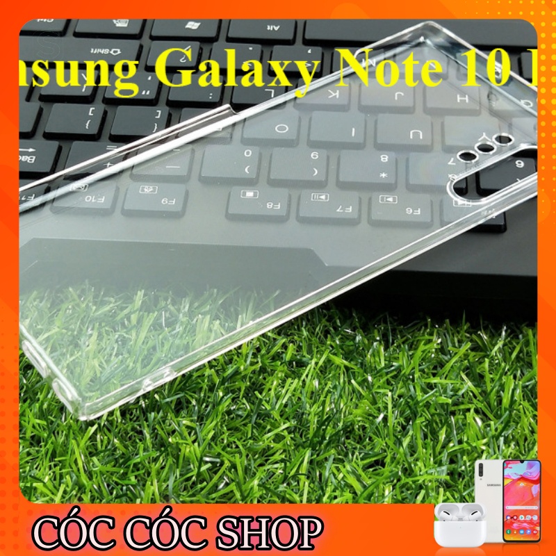 Ốp lưng Samsung Note 10/ Note 10 plus/ Note 10 Lite nhựa CỨNG TRONG SUỐT/ CỨNG NHÁM MỜ