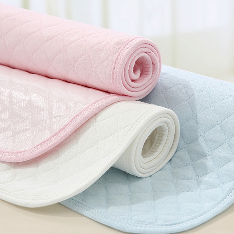 Thảm lót cotton thoáng khí chống thấm nước có thể giặt và tái sử dụng cho bé sơ 3