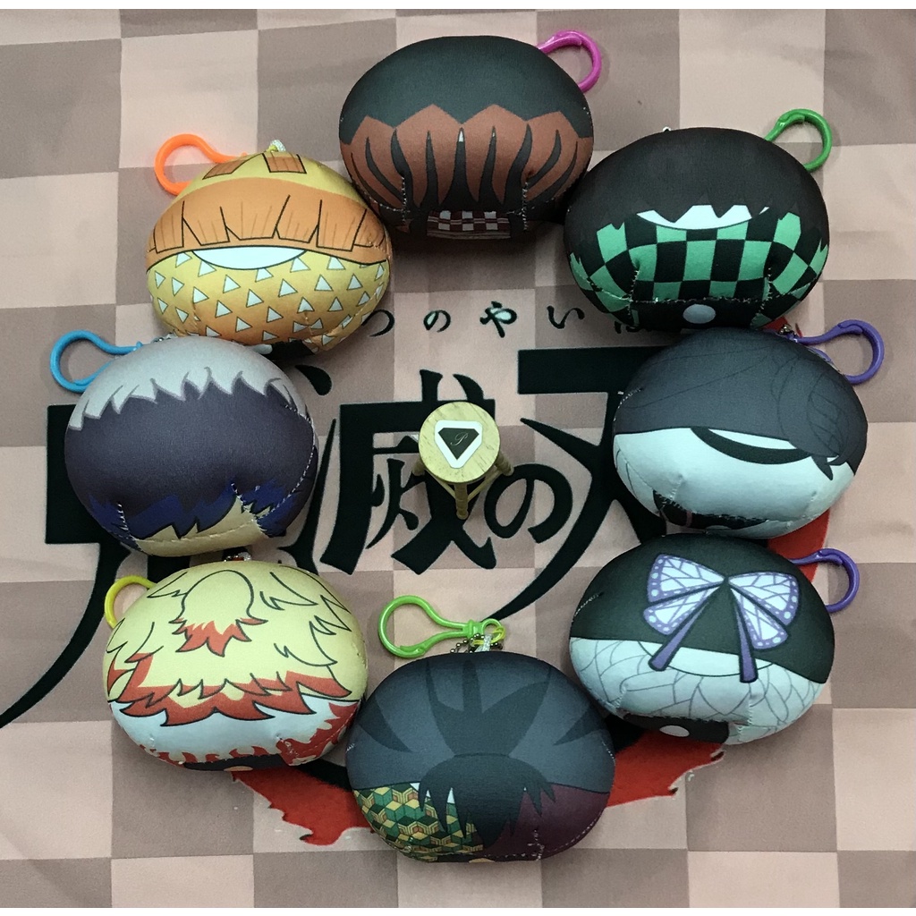 OtakuTPstore Móc khoá búp bê nhồi bông mochi anime hoạt hình Jujutsu Kaisen Kimetsu no Yaiba Tokyo Revengers Haikyuu