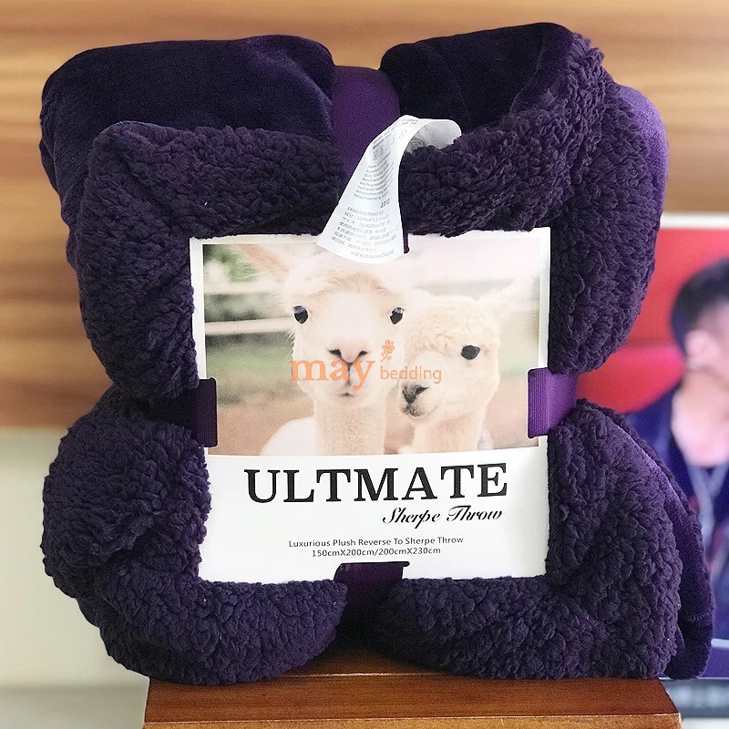 Chăn lông cừu Ultimate đại hàn - chăn đông 2 lớp kích thước rộng 2mx2m3