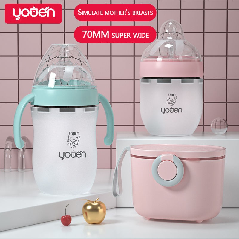 Bình sữa silicone 7CM  Bình silicone 160/260ML