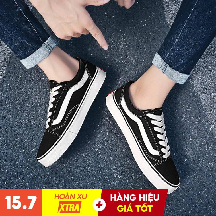 Giày Vans OLD SCHOOL Đen Trắng Cổ Điển Thời Trang 2022