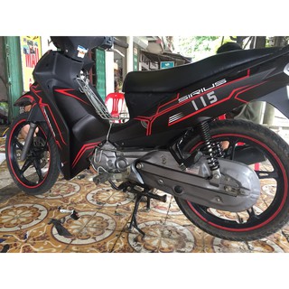 Tem Trùm Sirius Fi Đen Nhám Đỏ