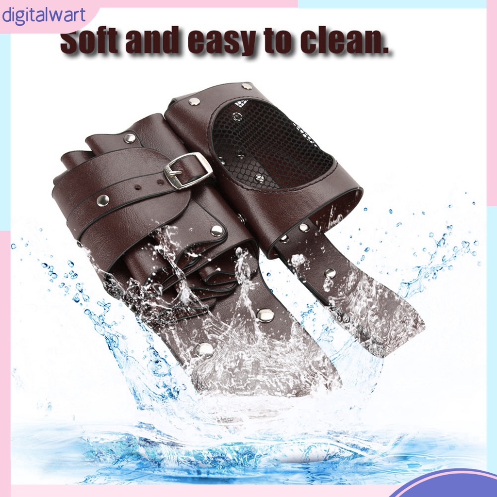 Túi Giả Da Đựng Dụng Cụ Cắt Tóc Đeo Hông Tiện Lợi