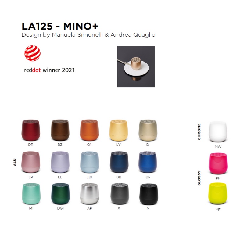 Loa bluetooth LEXON MINO+ mini bỏ túi sạc không dây nhiều màu - Bảo hành chính hãng