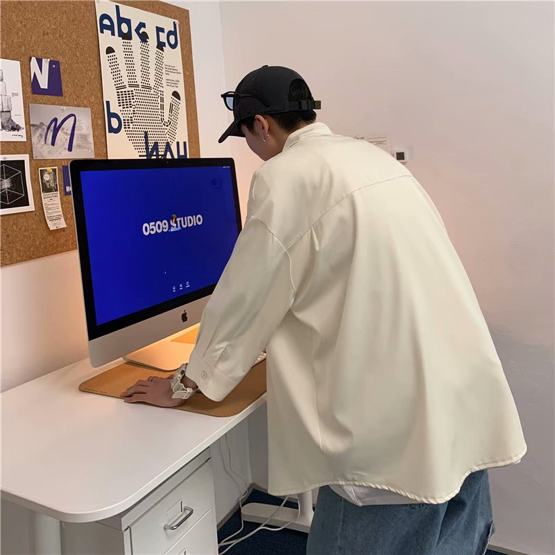 Áo Sơ Mi Tay Lỡ Thời Trang Dành Cho Nam