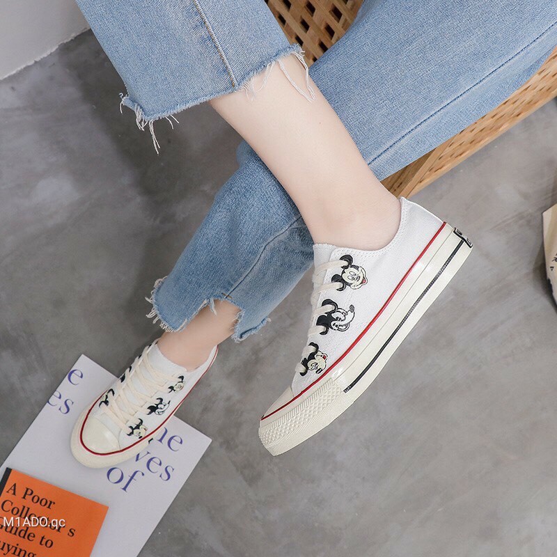 Giày Bata NỮ Convert Mickey xinh xuất sắc hot nhất 2020 👡 Cao Cấp . new 2020 [ SẴN HÀNG ] ? ? 🌟 . . . ‼️ . . * * $ # .