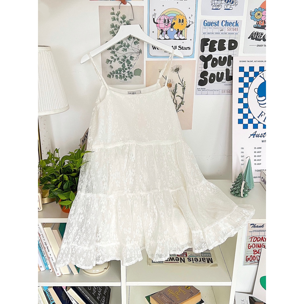 Váy hai dây hoa nhí Naked by V - Strappy Floral Dress