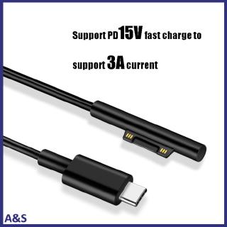 Cáp sạc USB-C 15V cho Microsoft Surface dài 1.7 mét