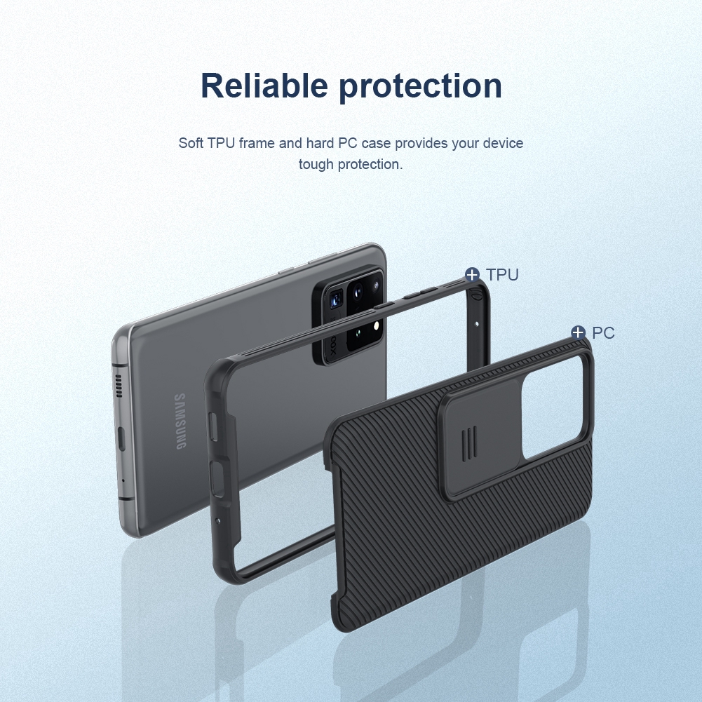 Ốp điện thoại NILLKIN cứng nắp trượt bảo vệ camera cho Samsung Galaxy S20 Ultra 5G
