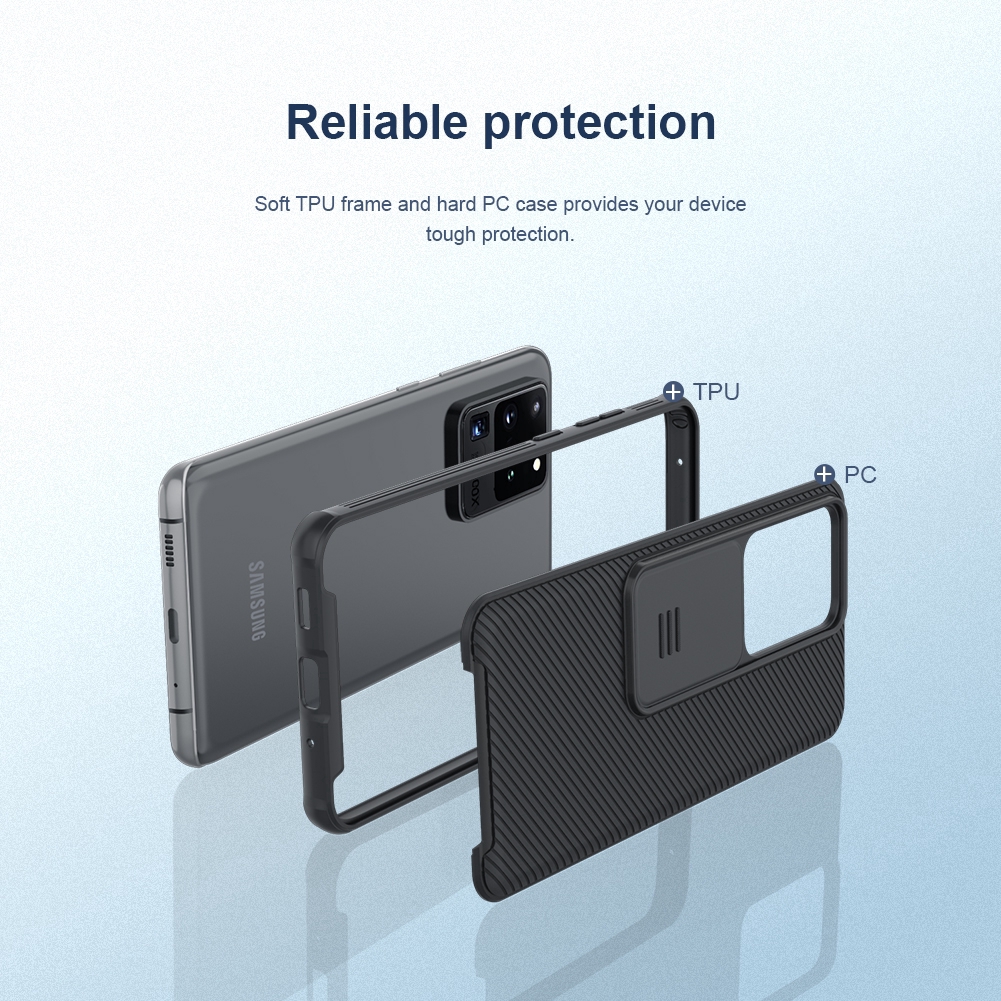 Ốp điện thoại NILLKIN cứng nắp trượt bảo vệ camera dành cho Samsung Galaxy S20 Ultra 5G