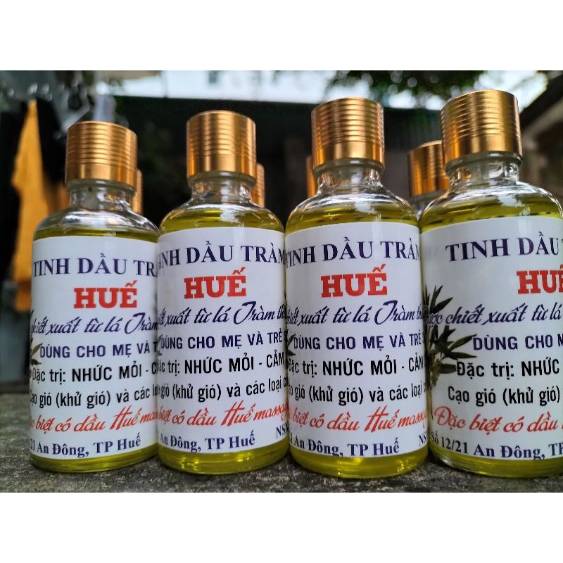 combo 5 chai tinh dầu tràm tròn 100ml tắm bé xông phòng, sát khuẩn