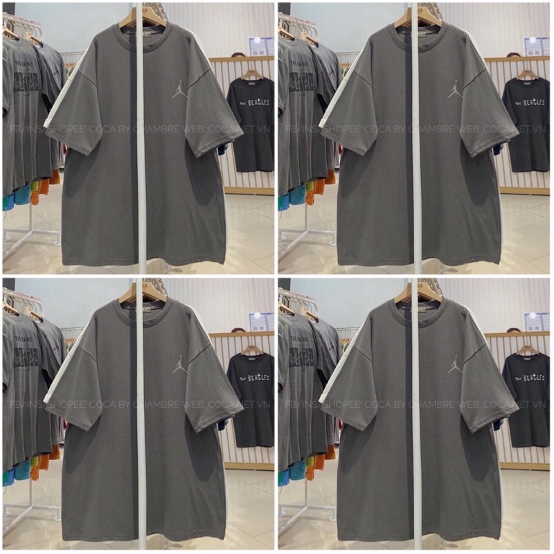 [Rẻ Vô Địch] Áo Thun Tay Lỡ Unisex Thêu Logo Form Rộng Ảnh Thật Đủ Màu