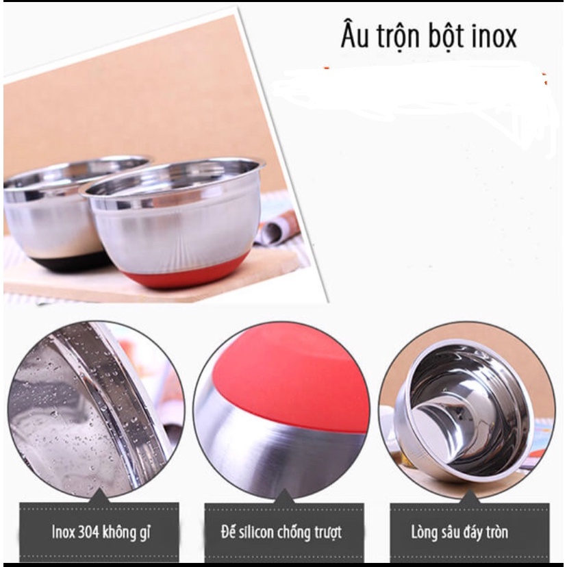 Tô trộn chống trượt 18 cm