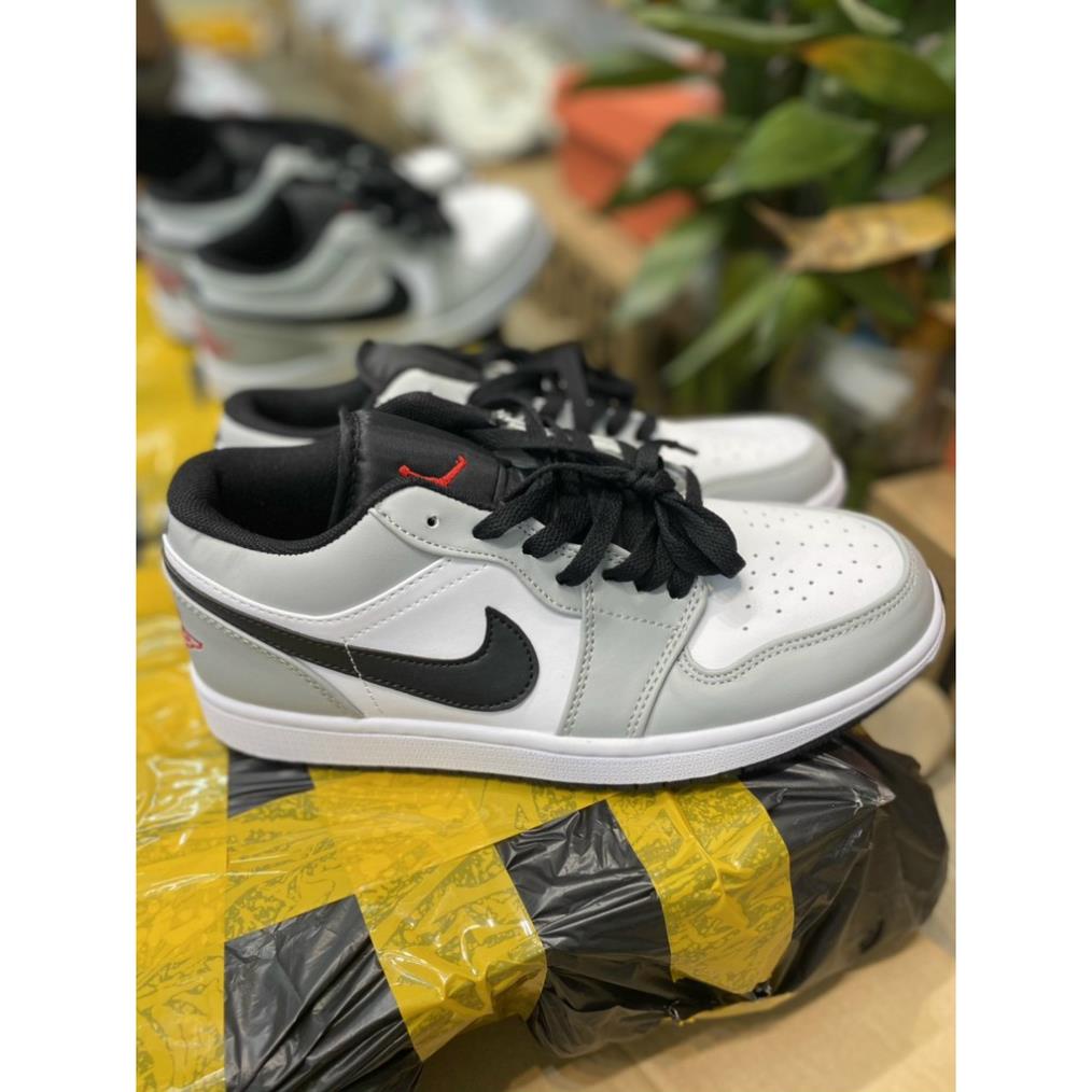 [ 𝐒𝐀𝐋𝐄 ĐẬ𝐌 𝟖.𝟖 ] Giày jdr ✅full box bill✅ 1 thấp cổ, Giày JD 1 LOW TOP Hottrend, Giày sneaker JORDAN 1 LOW Trắng Xám Nam