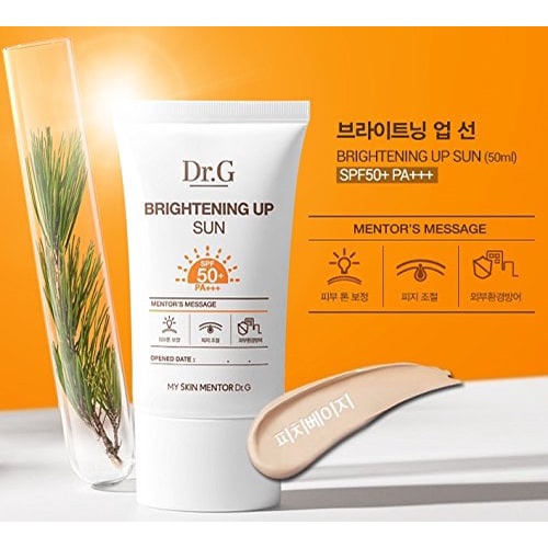 ( NHẬP KHẨU CHÍNH HÃNG) Kem chống nắng Dr.G lâu trôi kiêm dầu làm sáng da Dr.G Brightening Up Sun SPF 50 PA+++ 50ml