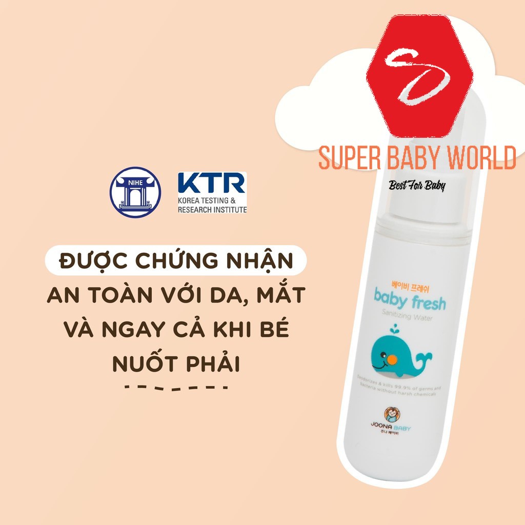 Xịt diệt khuẩn khử mùi Joona Baby Hàn Quốc