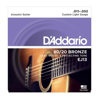 Dây đàn Guitar Acoustic D'Addario EJ13 (Phân Phối Chính Hãng, bao check code)