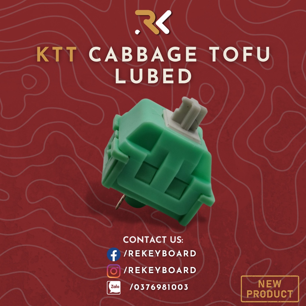 Switch KTT Cabbage Tofu | Công tắc phím cơ bắp cải đậu phụ | Linear Switch | Rekeyboard