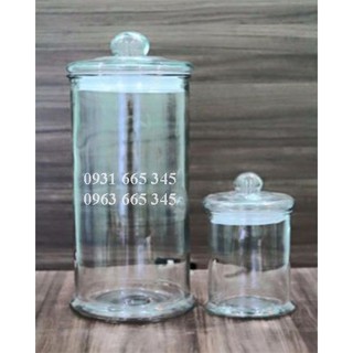 Bình ngâm rượu sâm thủy tinh (1 lít) _ Thảo Dược Thanh Bình
