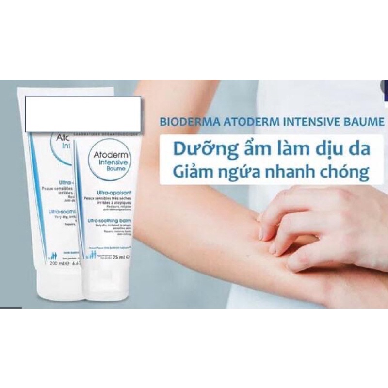 Kem dưỡng phục hồi cho da khô, da nhạy cảm Bioderma Atoderm Intensive Baume 75ml