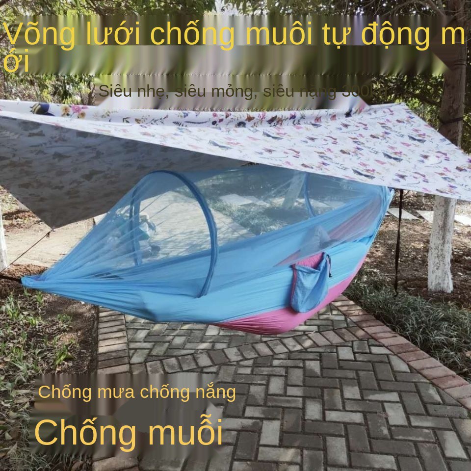 dù du lịch nắng vải che và tán mưa lưới mở nhanh võng chống muỗi đôi