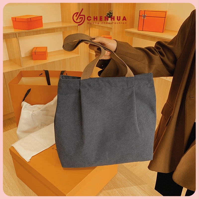 Túi đeo vai ChenHua basic túi xách nữ vải canvas a4 đi chơi du lịch phong cách ulzzang hàn quốc đẹp TX149