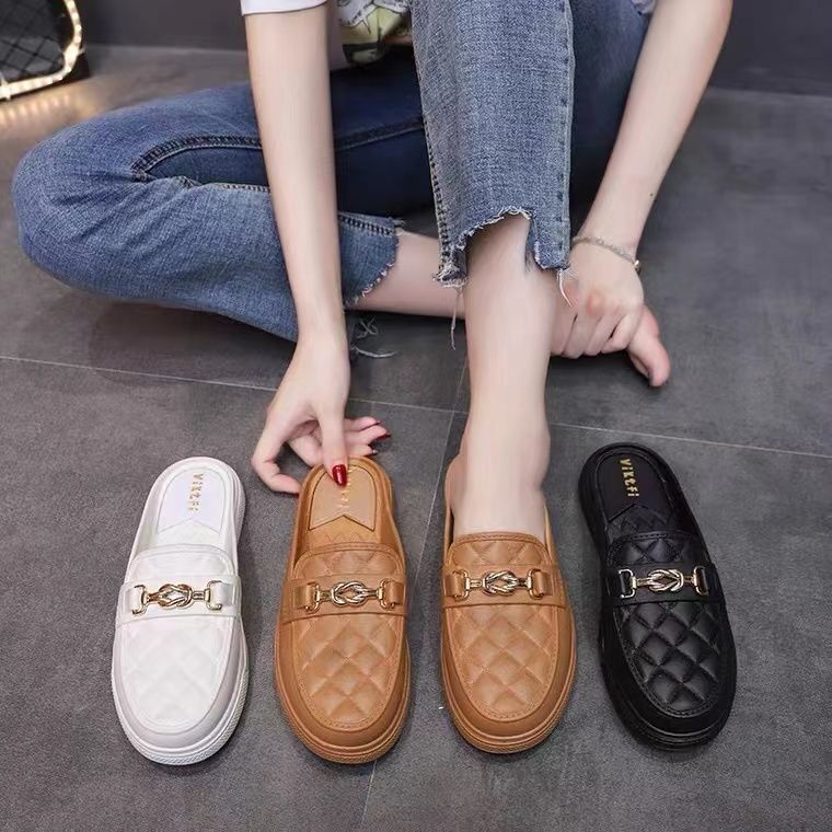 Dép Bít Mũi Đế Mềm Chống Trượt Phong Cách Hàn Quốc Thời Trang Cho Nữ