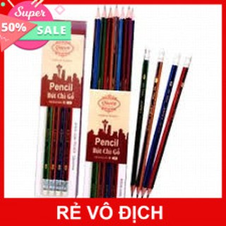 Bút chì 2B Queen PC-980 (có gôm) - Bút chì - Bút chì bấm - Ruột chì
