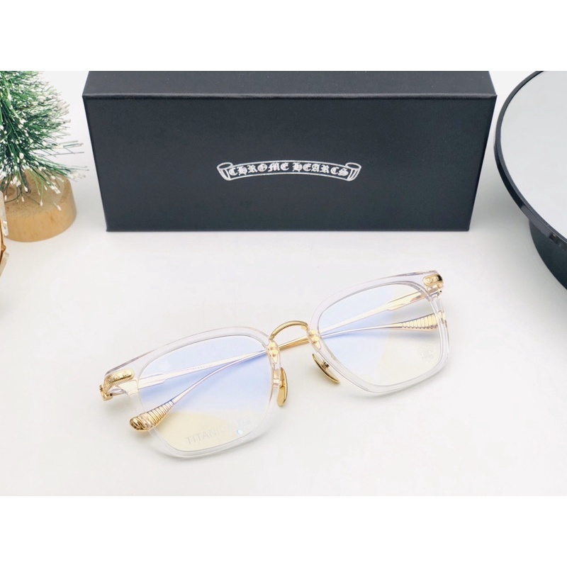 Gọng kính mắt Chrome hearts slagr2 cao cấp đầy đủ phụ kiện đi kèm