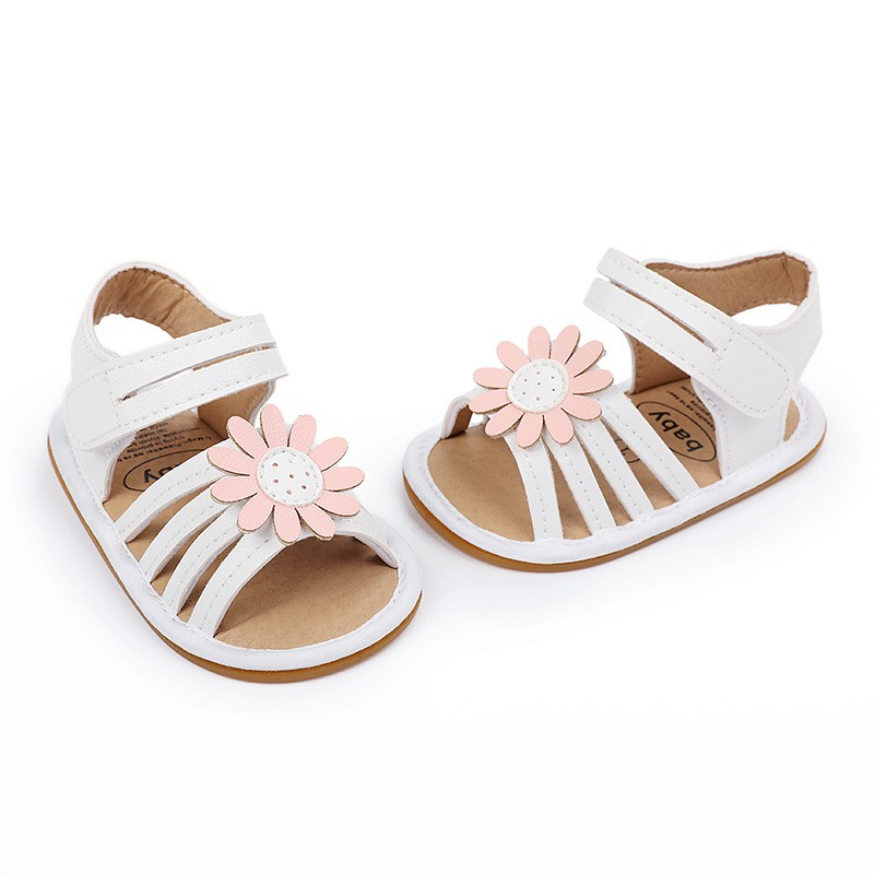 [Hàng mới về]Giày Sandal tập đi đế cao su mềm mại chống trơn trượt dễ thương cho bé