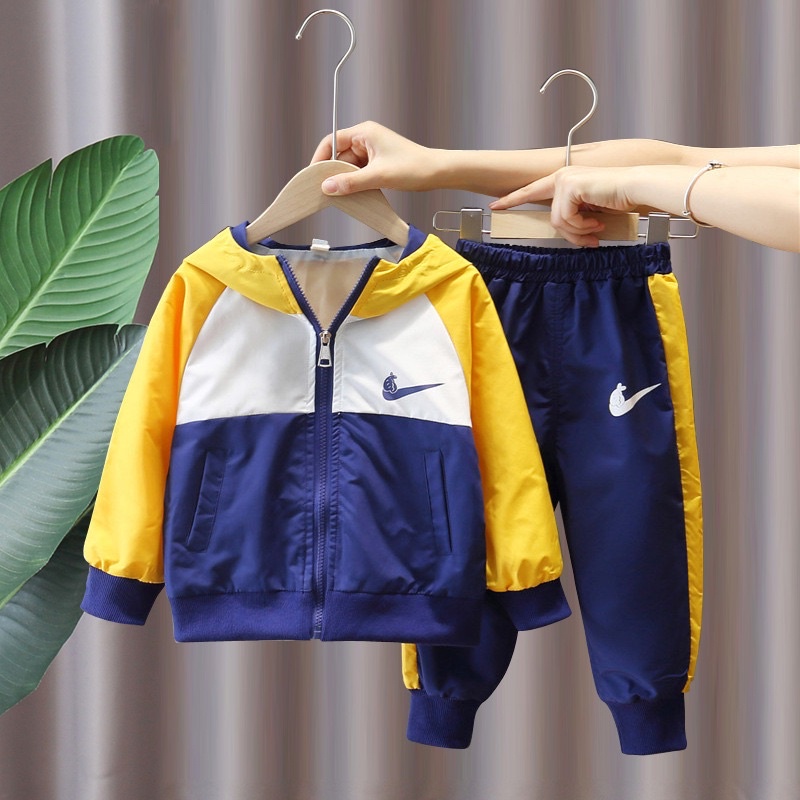 Set quần + áo gió thu đông cho bé