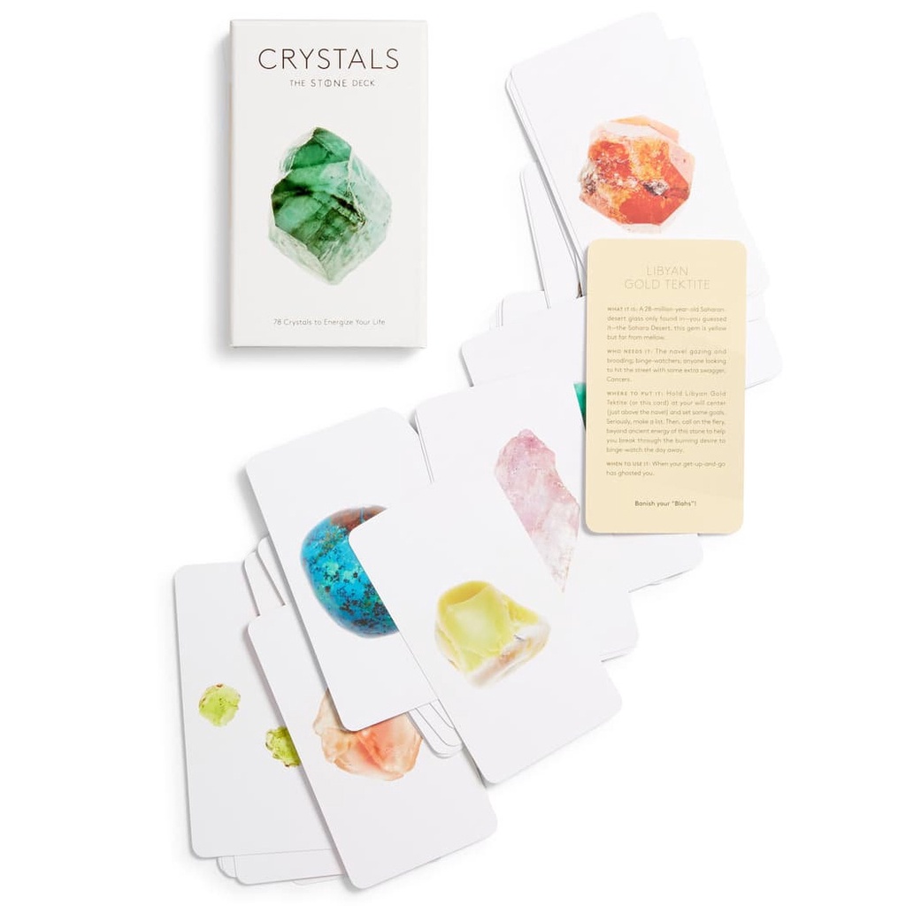 Bộ Bài Crystals The Stone Deck (Mystic House Tarot Shop)