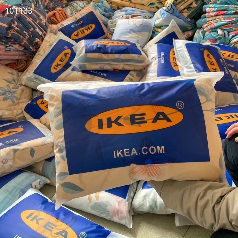 Chăn Hè Hàn Quốc IKEA Đũi Lạnh_Hàng Chuẩn Xịn Có Túi Giấy