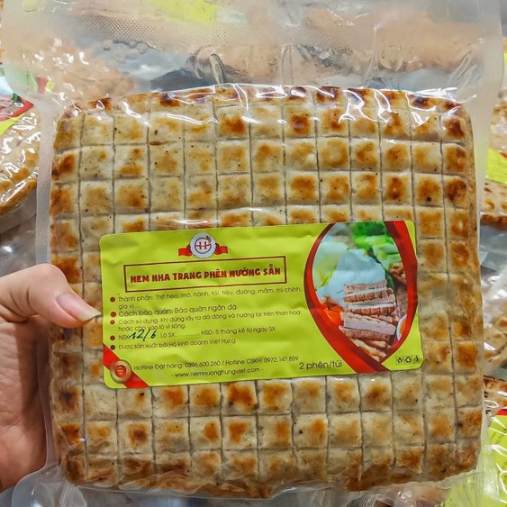 Nem Nướng Nha Trang [Chuyên Sỉ] Nem Nướng Sẵn Dạng Phên Thơm Ngon Tiện Lợi