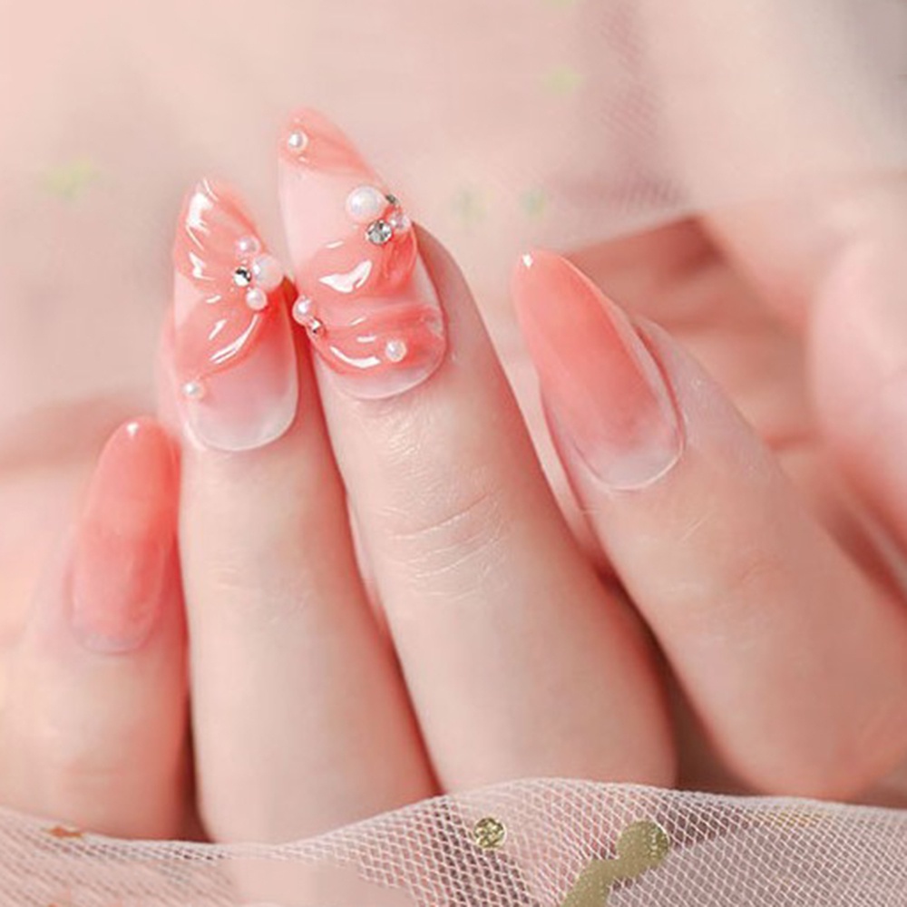 [Hàng mới về] Hạt kim cương giả 3d màu trơn tùy chọn sang trọng trang trí móng tay nghệ thuật chất lượng cao DIY