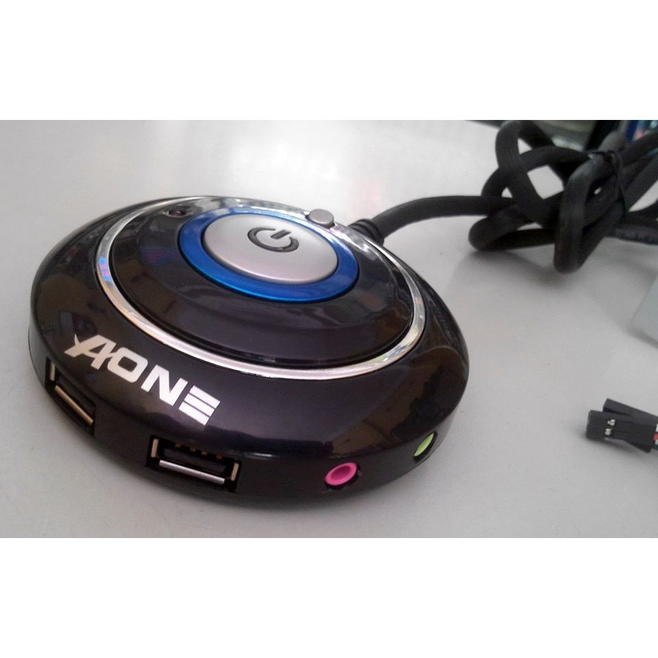 Nút nguồn Aone có led - audio-usb cho phòng Game loại đế vặn. Vi Tính Quốc Duy