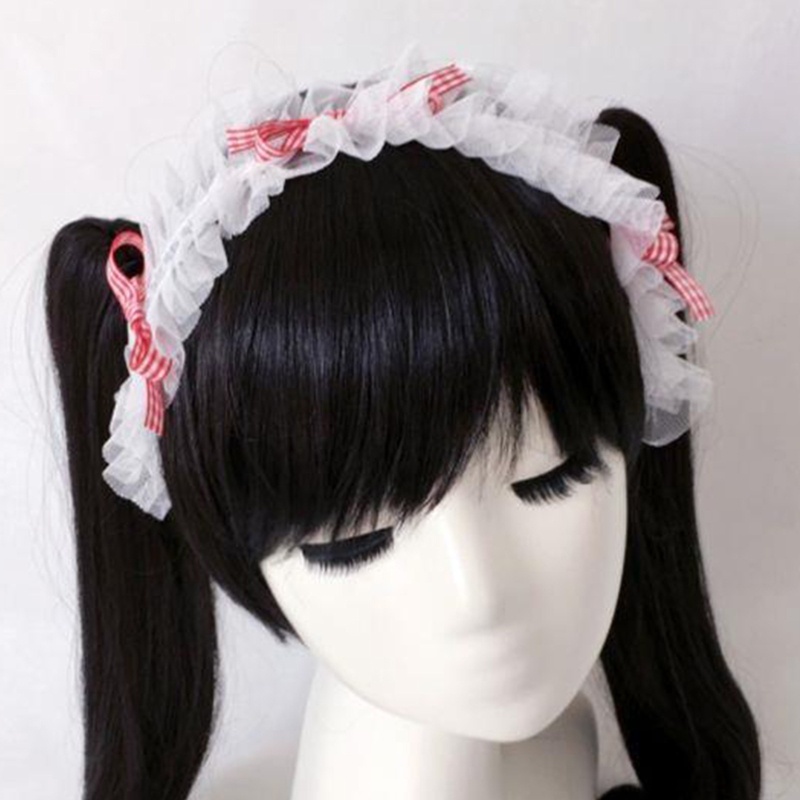 Băng Đô Cài Tóc Đính Nơ Ren Phong Cách Lolita