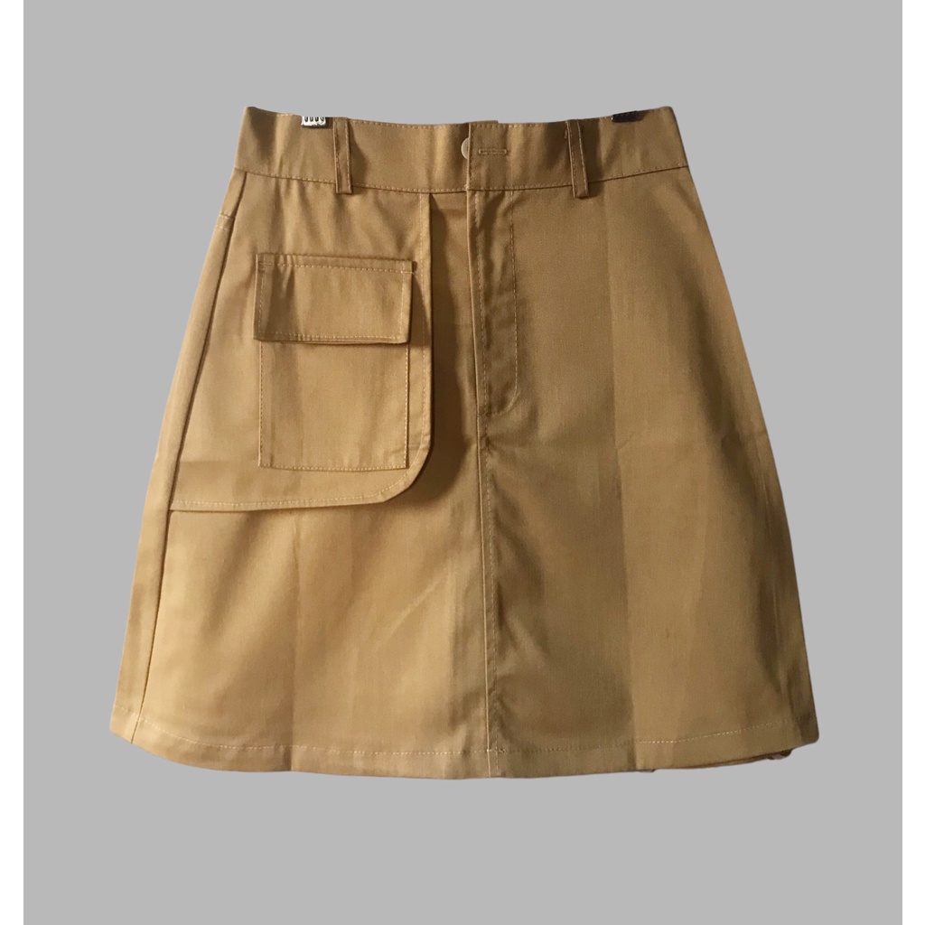 Chân váy kaki ngắn