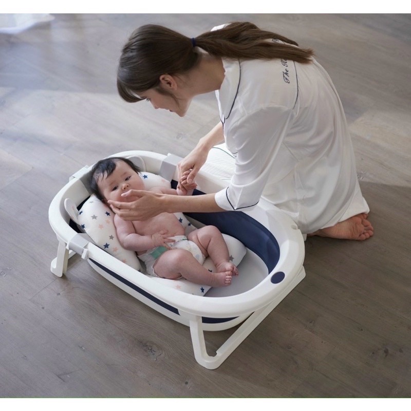 [HCM-GIÁ TỐT] Thau tắm gấp gọn Kiluta cho bé kèm phao