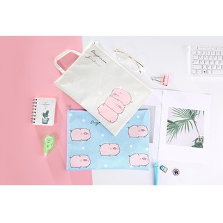 Túi đựng hồ sơ hình HEO XINH (Khổ A4)