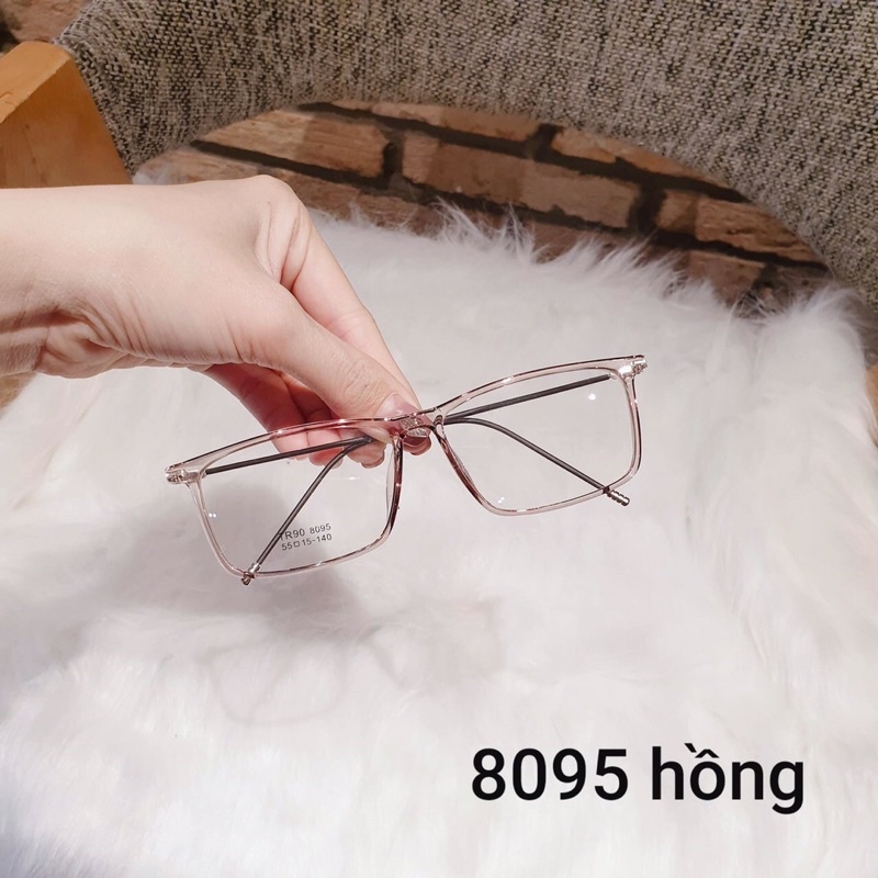 Kính mát nam nữ 809 chống UV400, thiết kế mắt vuông dễ đeo, màu sắc thời trang